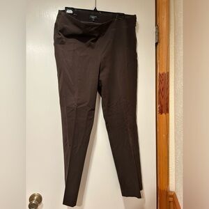 Talbots brown side zip trousers 14Petite. Great condition.